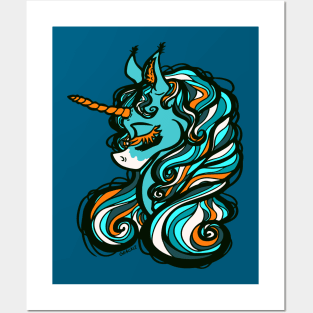 Miami Football Unicorn Posters and Art